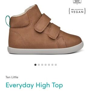 Ten Little Everyday High Top Sneakers mocha brown size 4